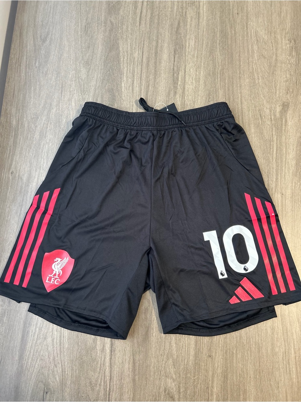 Liverpool Black Men's Training Shorts with Pink Accents - No Brand